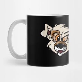 Karate Dog Back Off (Side Text in white) Mug